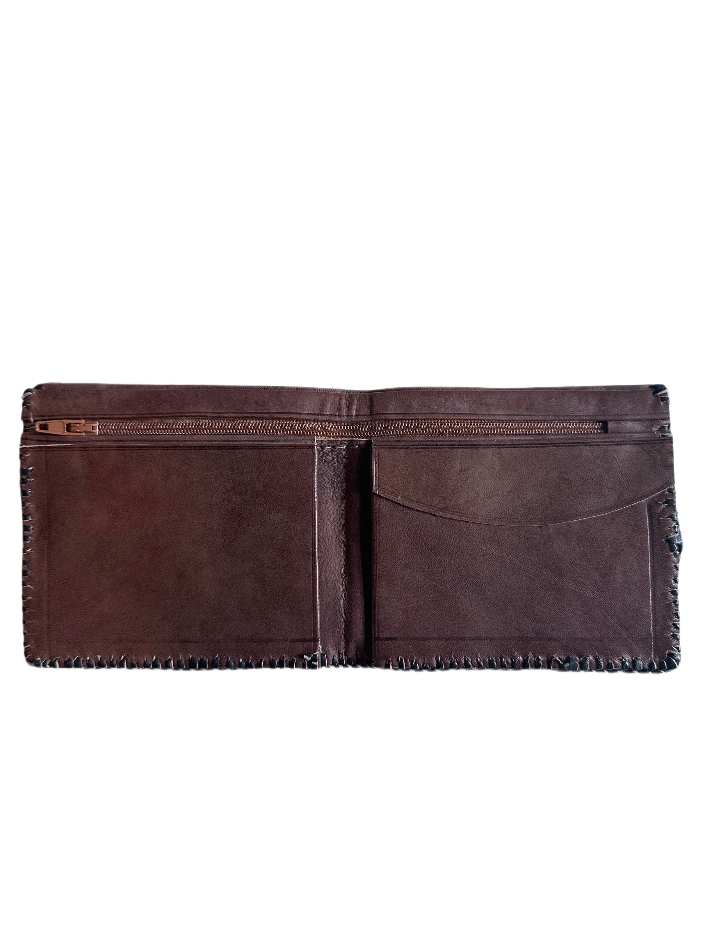 Handmade Leather Unisex Wallet Brown