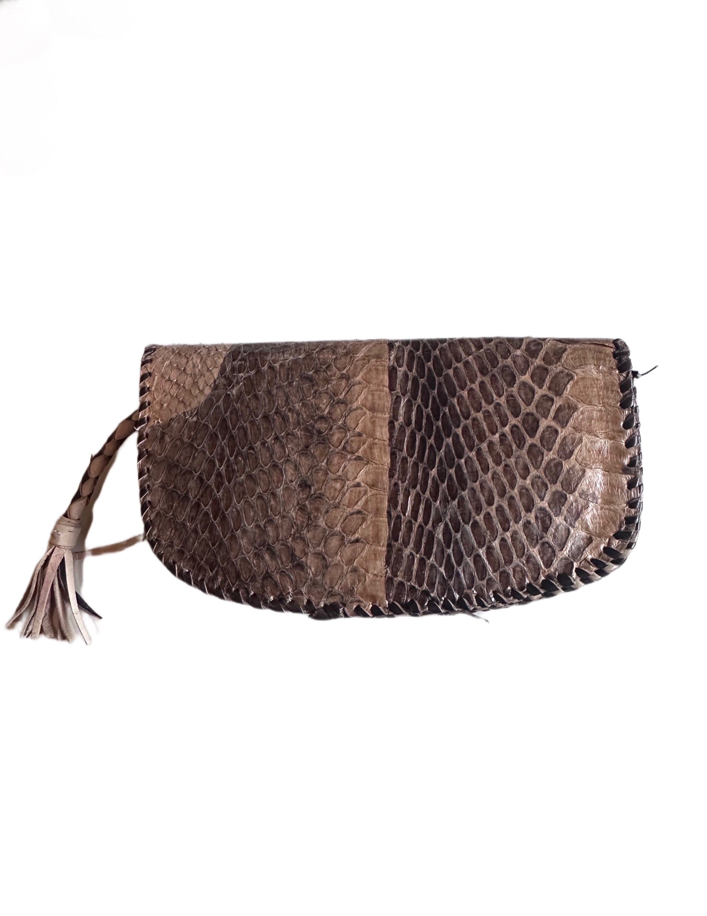 Handmade Large Coin Purse or Wallet Snakeskin