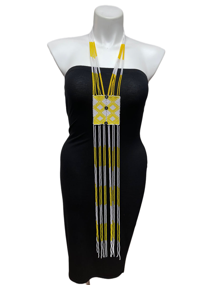 beaded neck ties