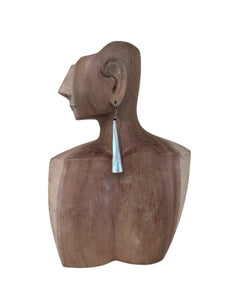 Handmade Long Cone Dangling Earrings