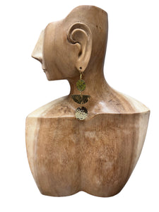 Brass Dangling Shape Earrings