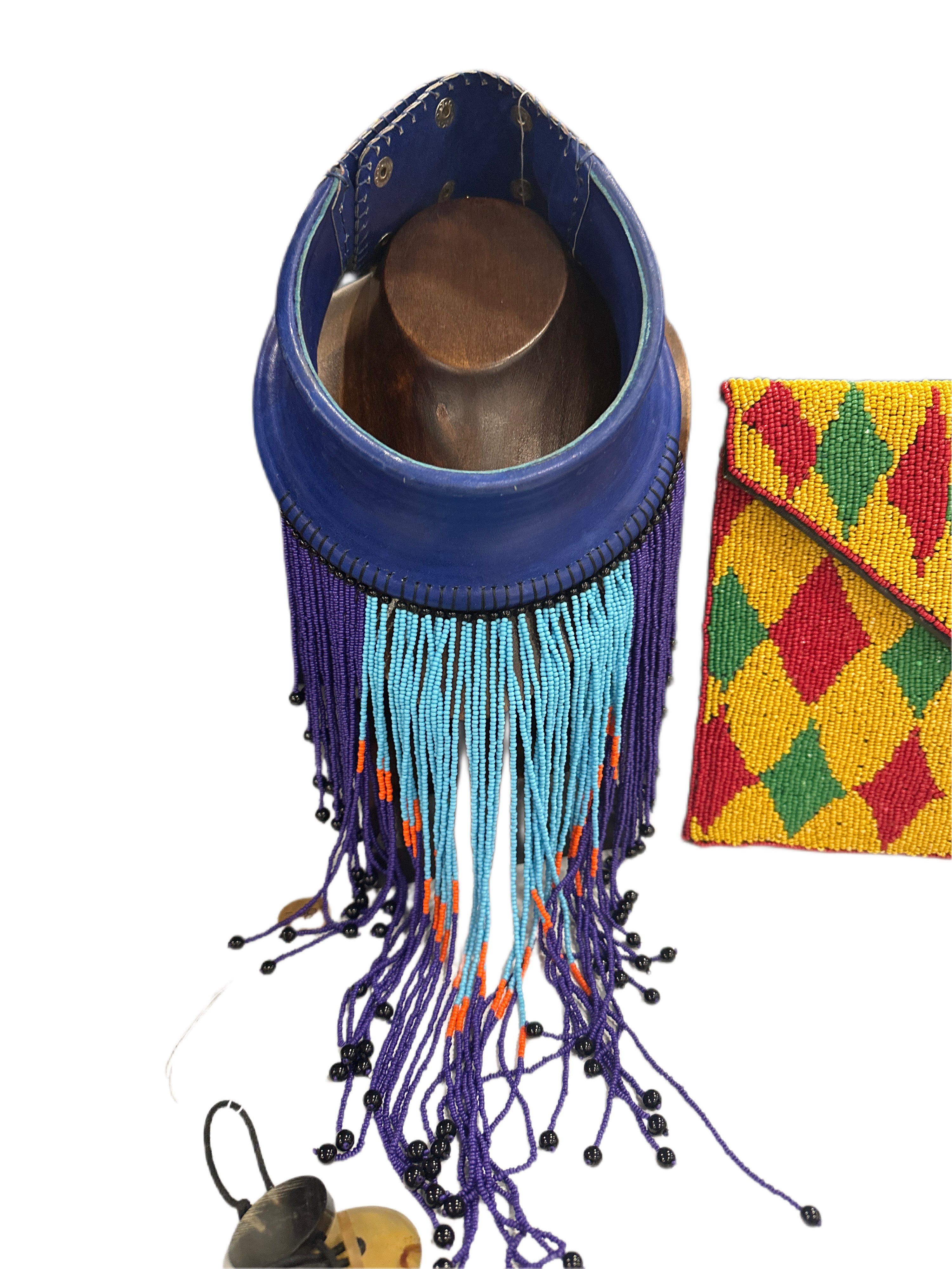 Collar Neckpiece with fringe beading