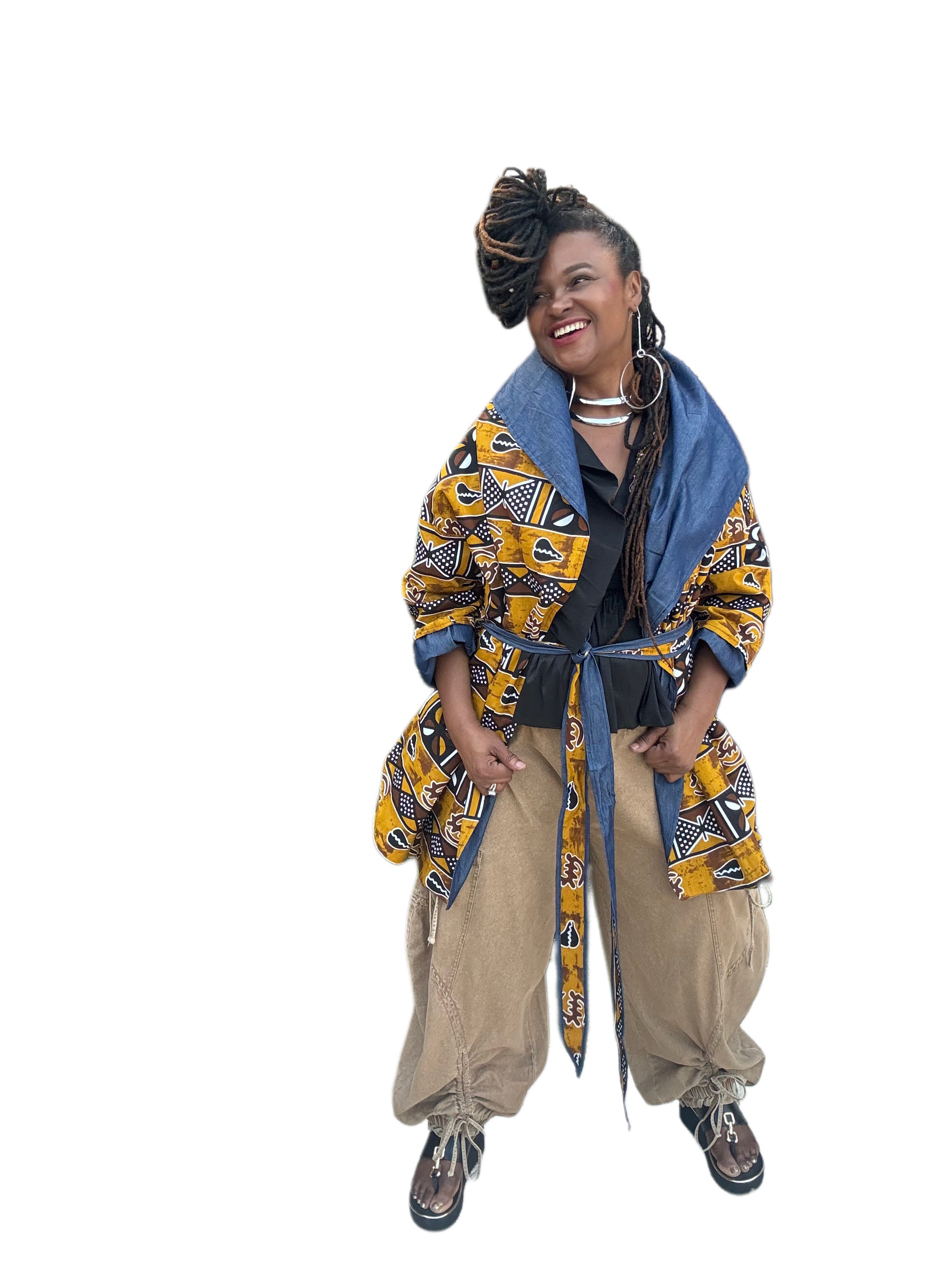 Reversible Belted Hoody Jacket