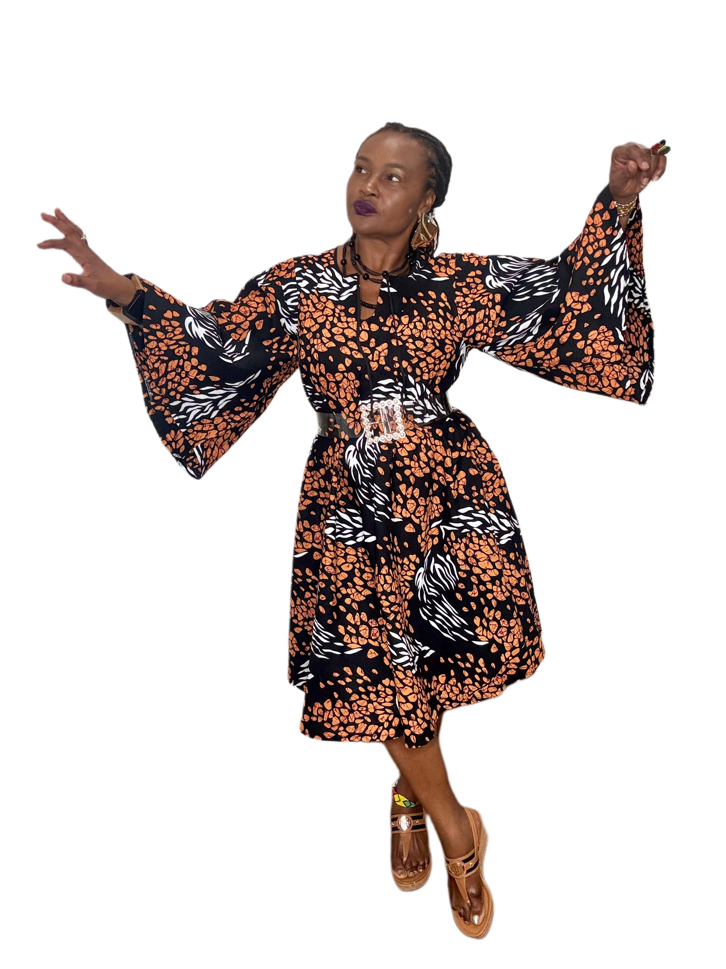 Ankara Handmade A-Line Tunic Dress