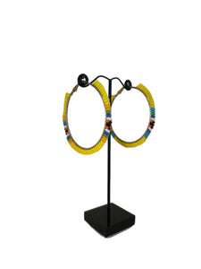 Beaded Hoop Earring