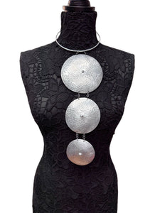 African pewter necklace