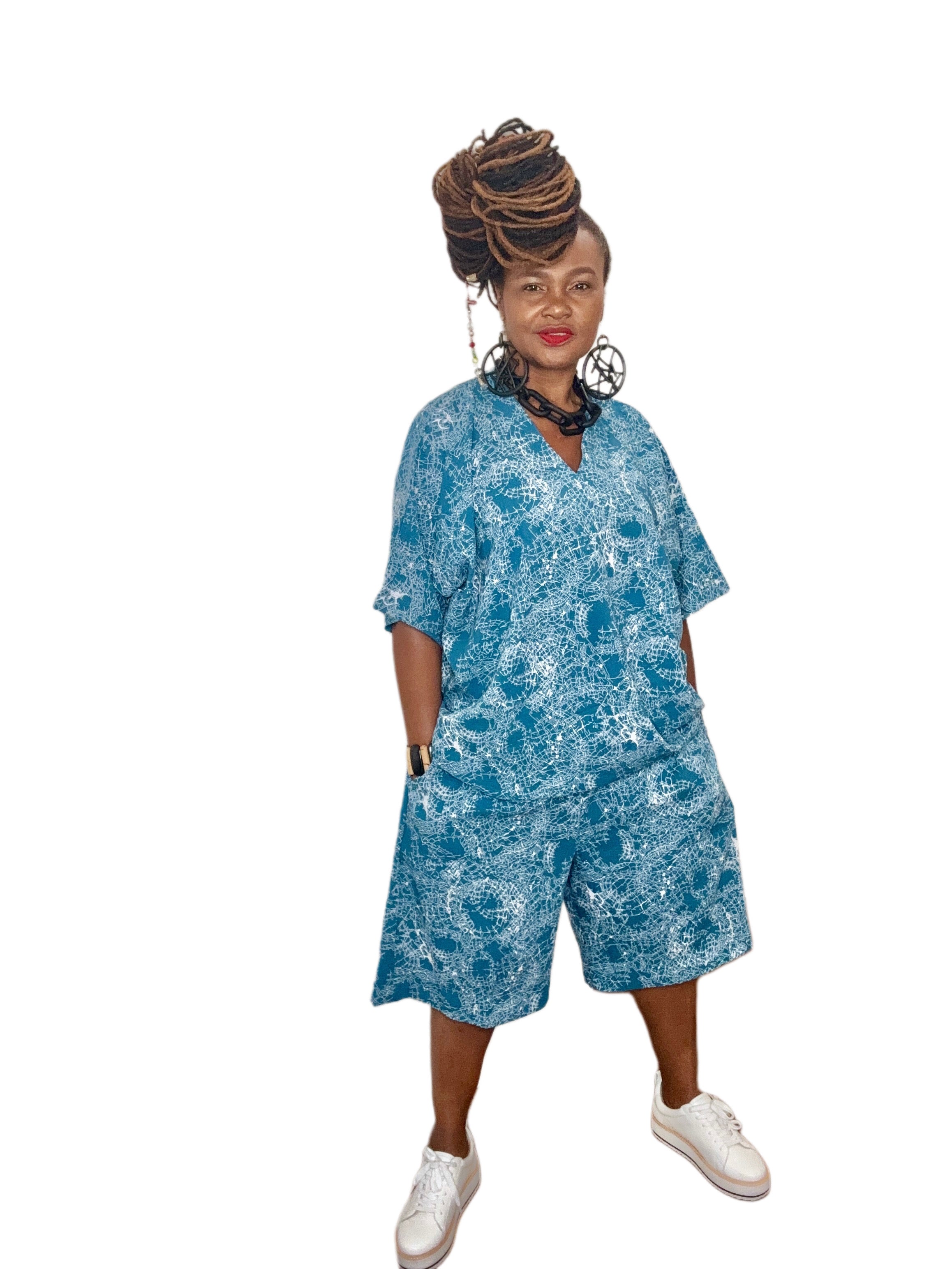 Blue Short & Top Set