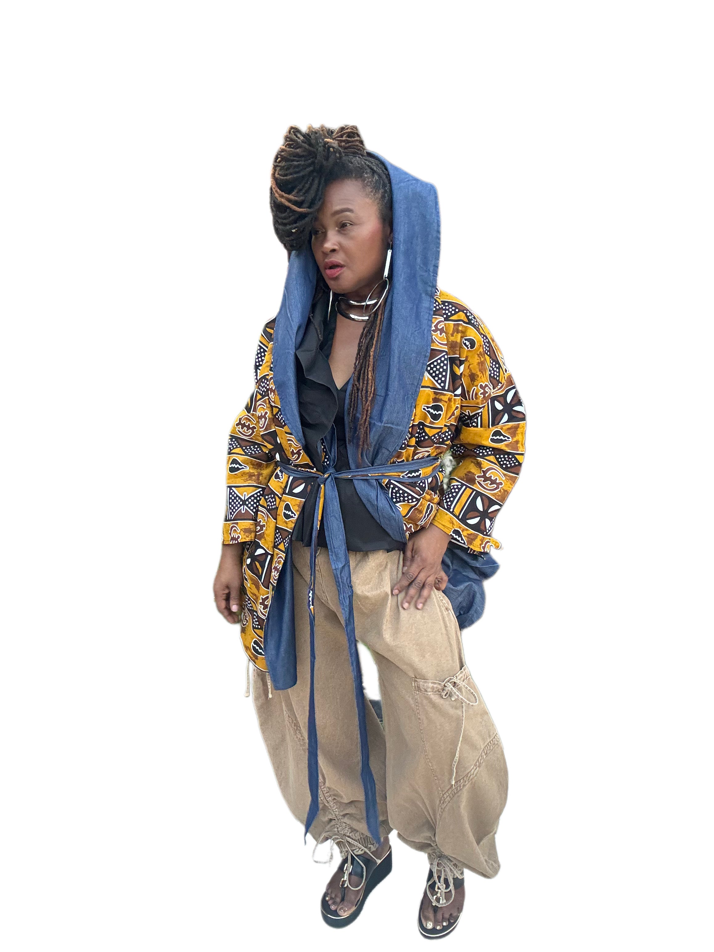 Reversible Belted Hoody Jacket