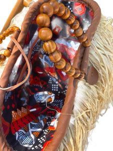 One of Kind Statement Raffia bag