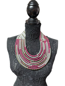Fabric Bibb necklace