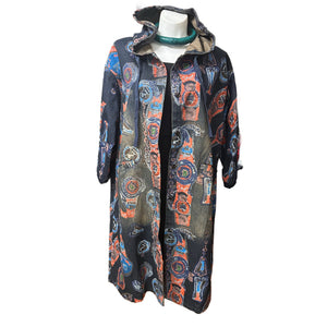 Printed Denim Jacket Dress