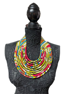 Fabric Bibb necklace