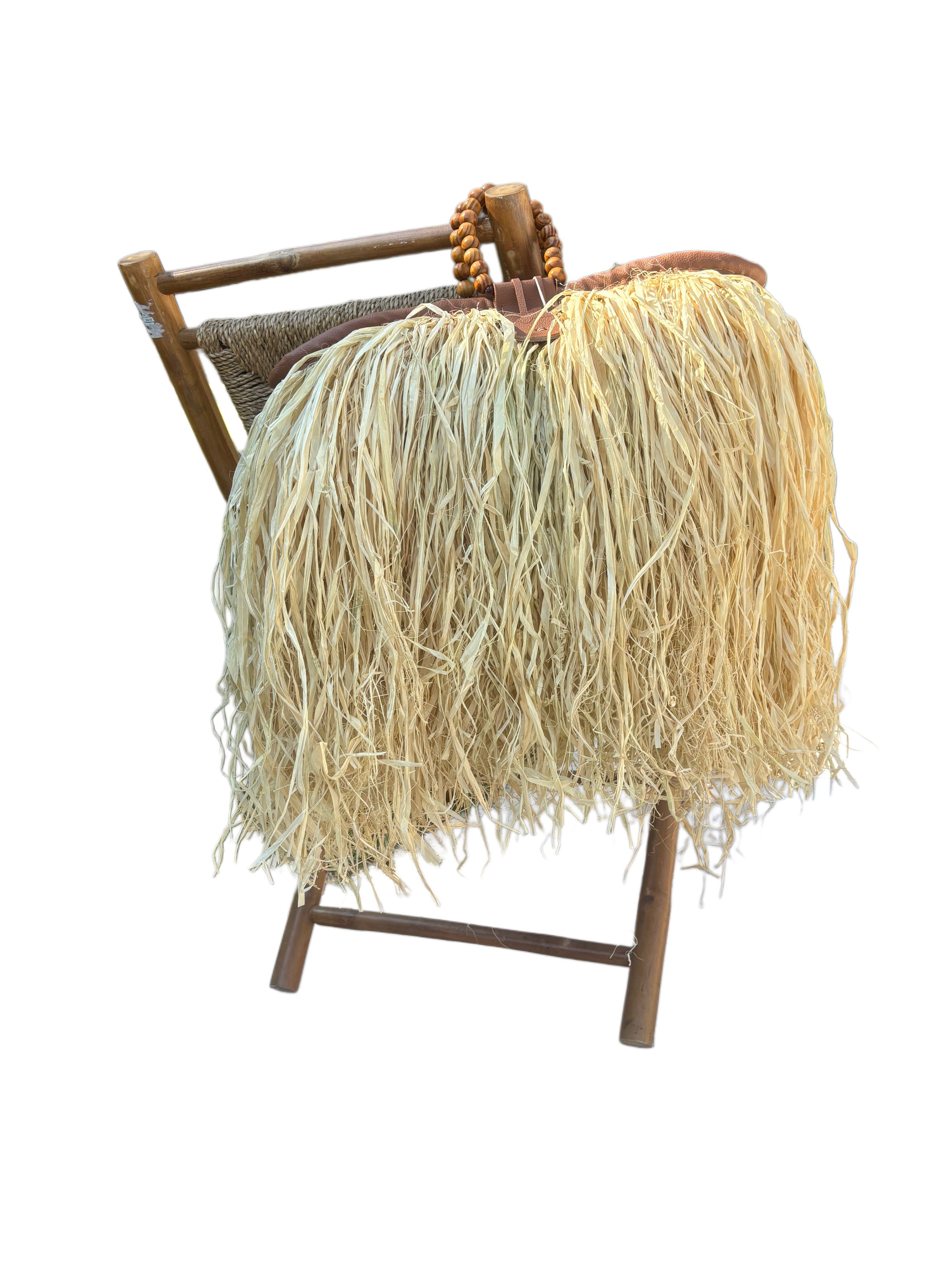 One of Kind Statement Raffia bag