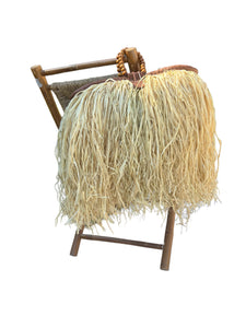 One of Kind Statement Raffia bag