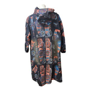 Printed Denim Jacket Dress