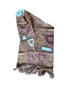 Mud Cloth Cotton Handmade Long Scarf