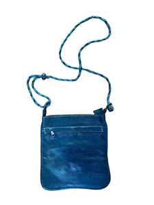 Small Crossbody Leather and Animal Print Bag