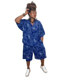 Blue Short & Top Set