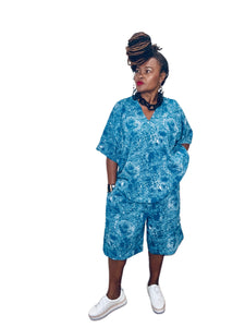 Blue Short & Top Set