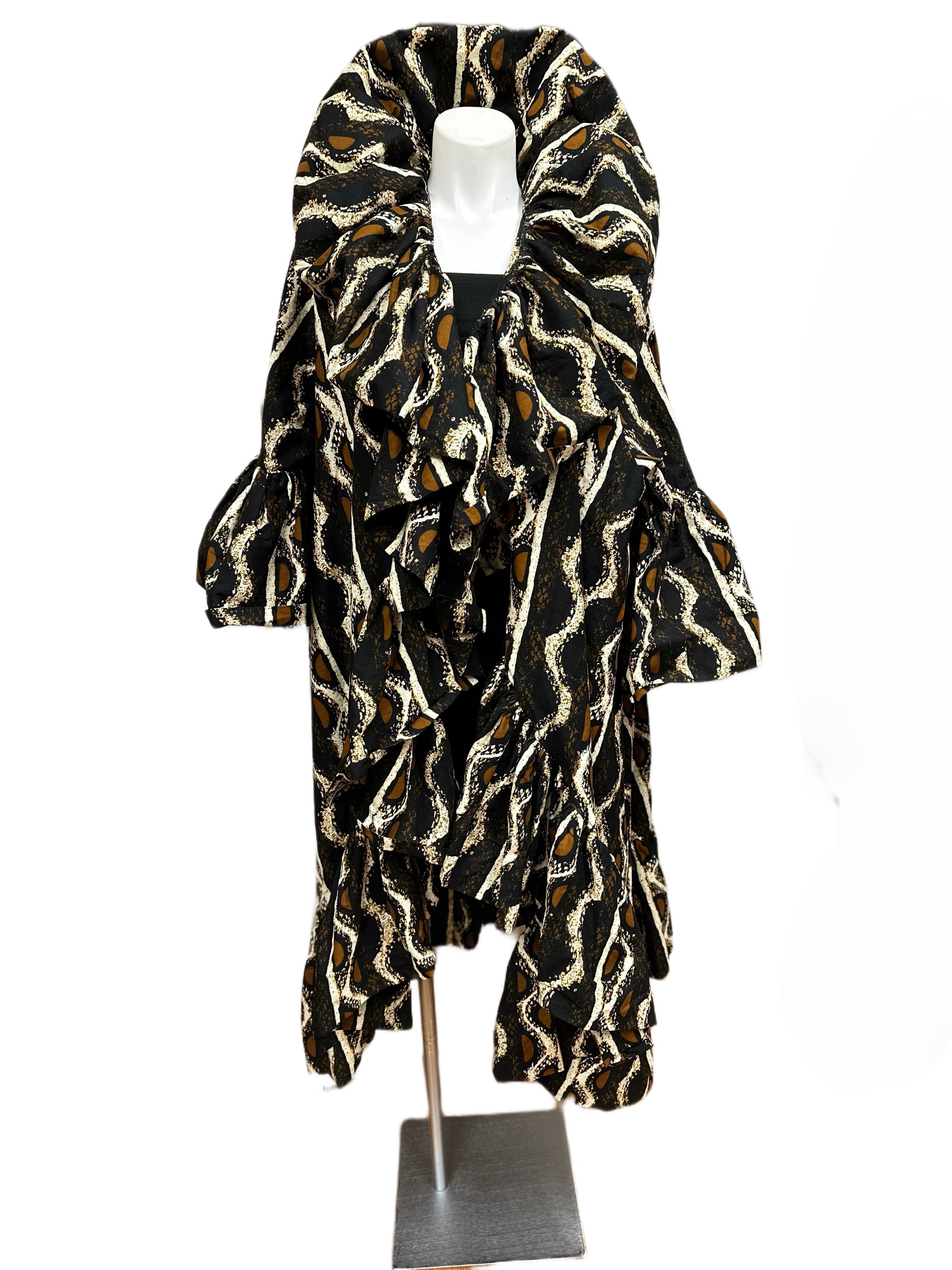 Handmade Batik Queen Ruffle Duster Short