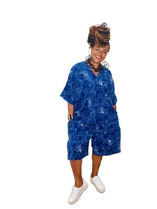 Blue Short & Top Set