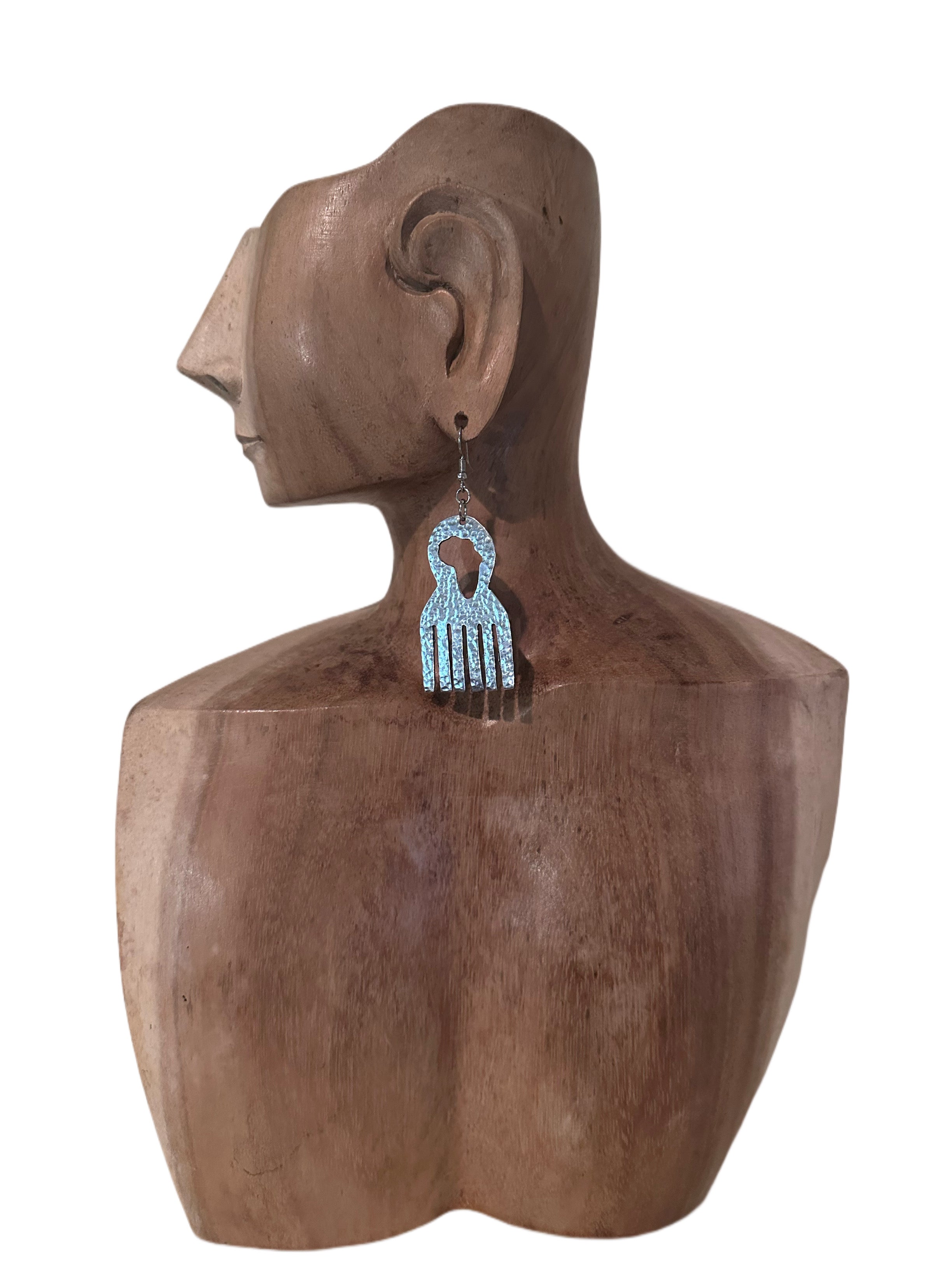 Small Handmade Comb Earrings