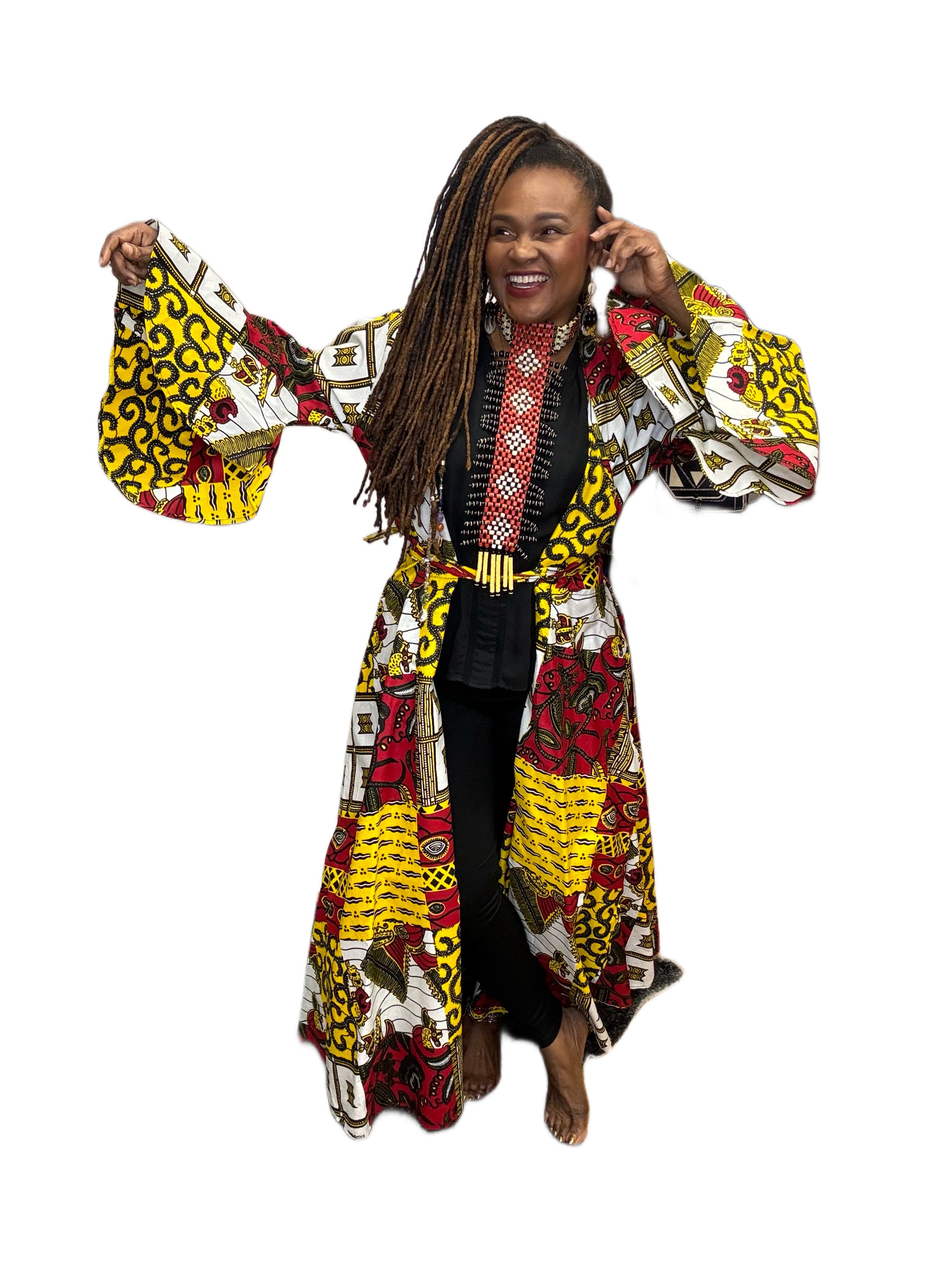 Red Yellow & Black Beaded Neck Piece Chikodi’s World