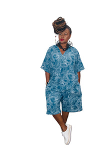 Blue Short & Top Set