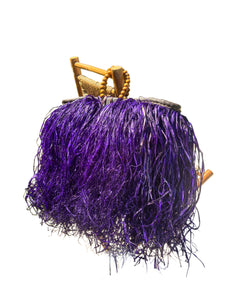 One of Kind Statement Raffia bag