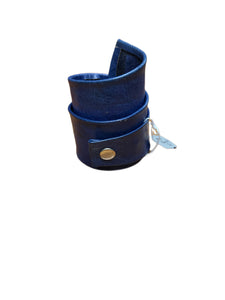 Leather wrap cuff bracelet