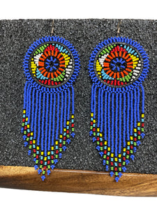 Beaded jumbo earrings