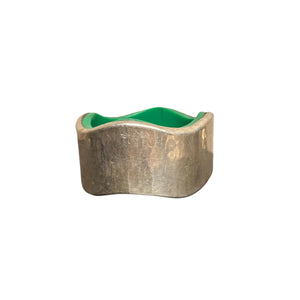 Handmade Silver Brass & Resin Bracelet