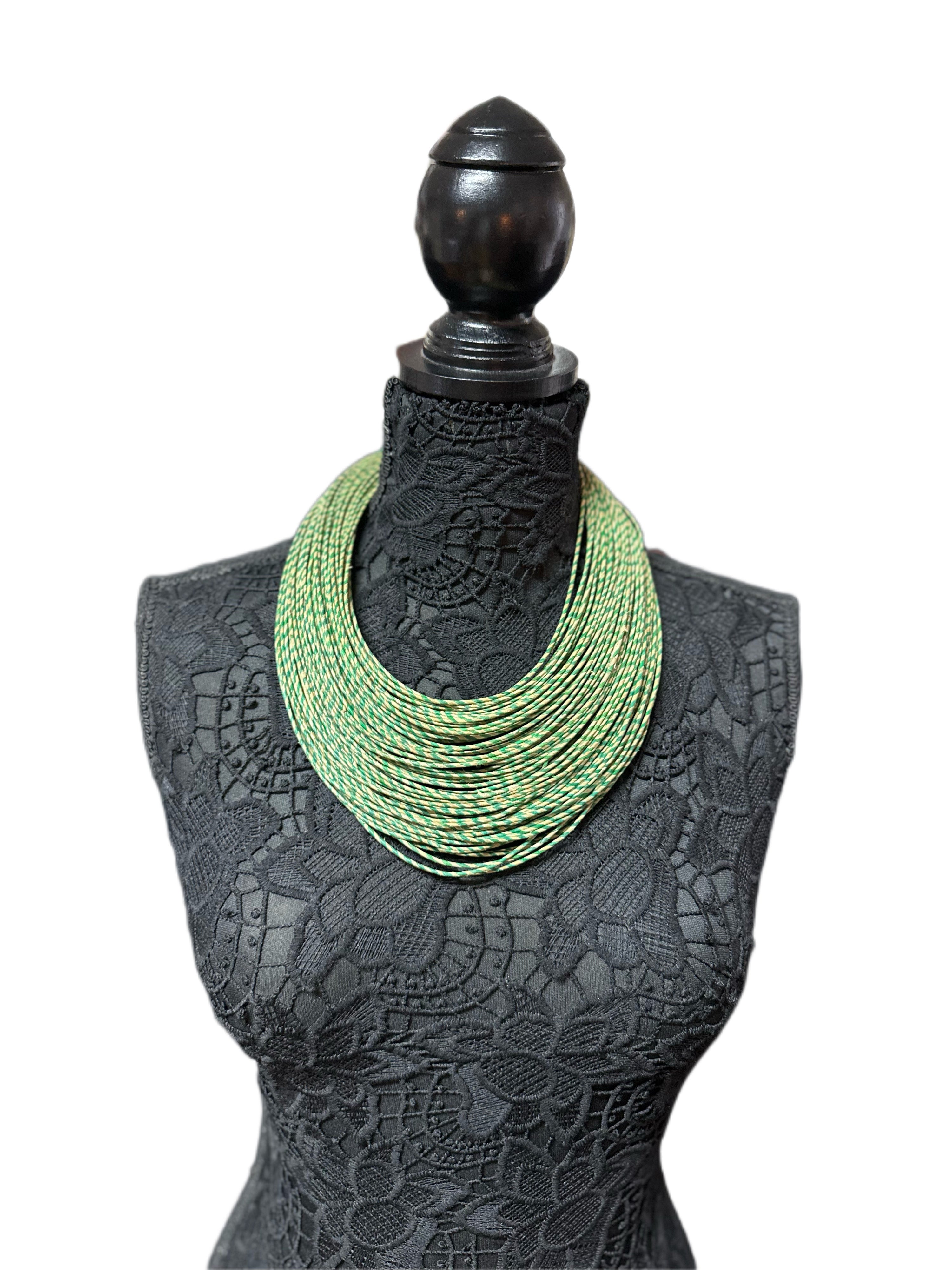 Recycled paper necklace