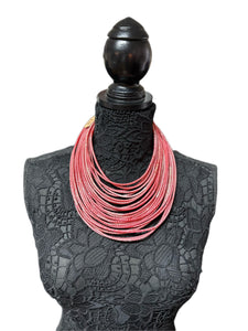Multi strand recycled plastic flip flop necklace and bracelets