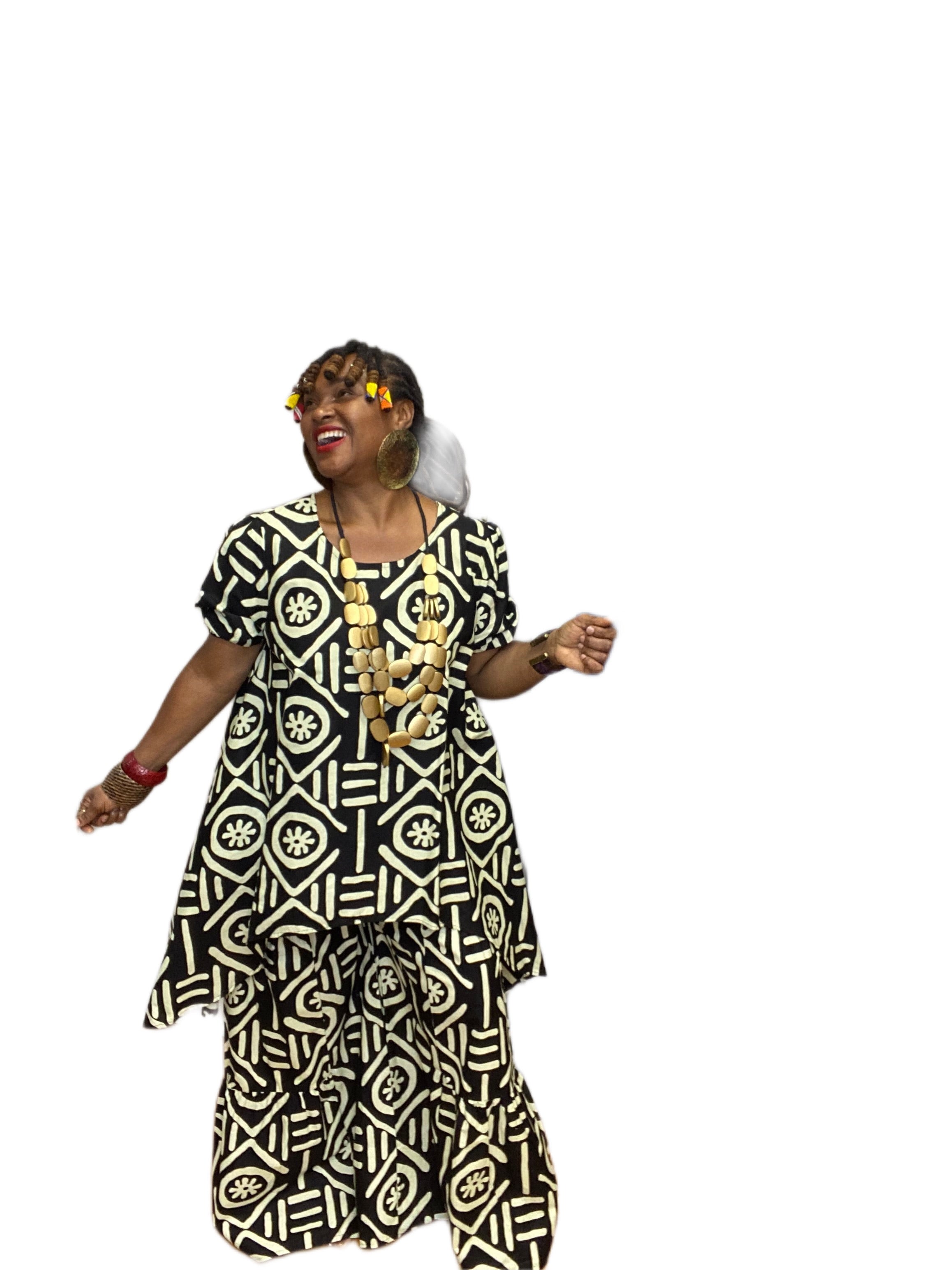 Tunic Top and Wide Leg Pant Set