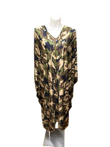 Print Dolman Sleeve Dress