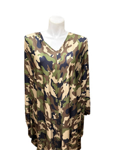 Print Dolman Sleeve Dress