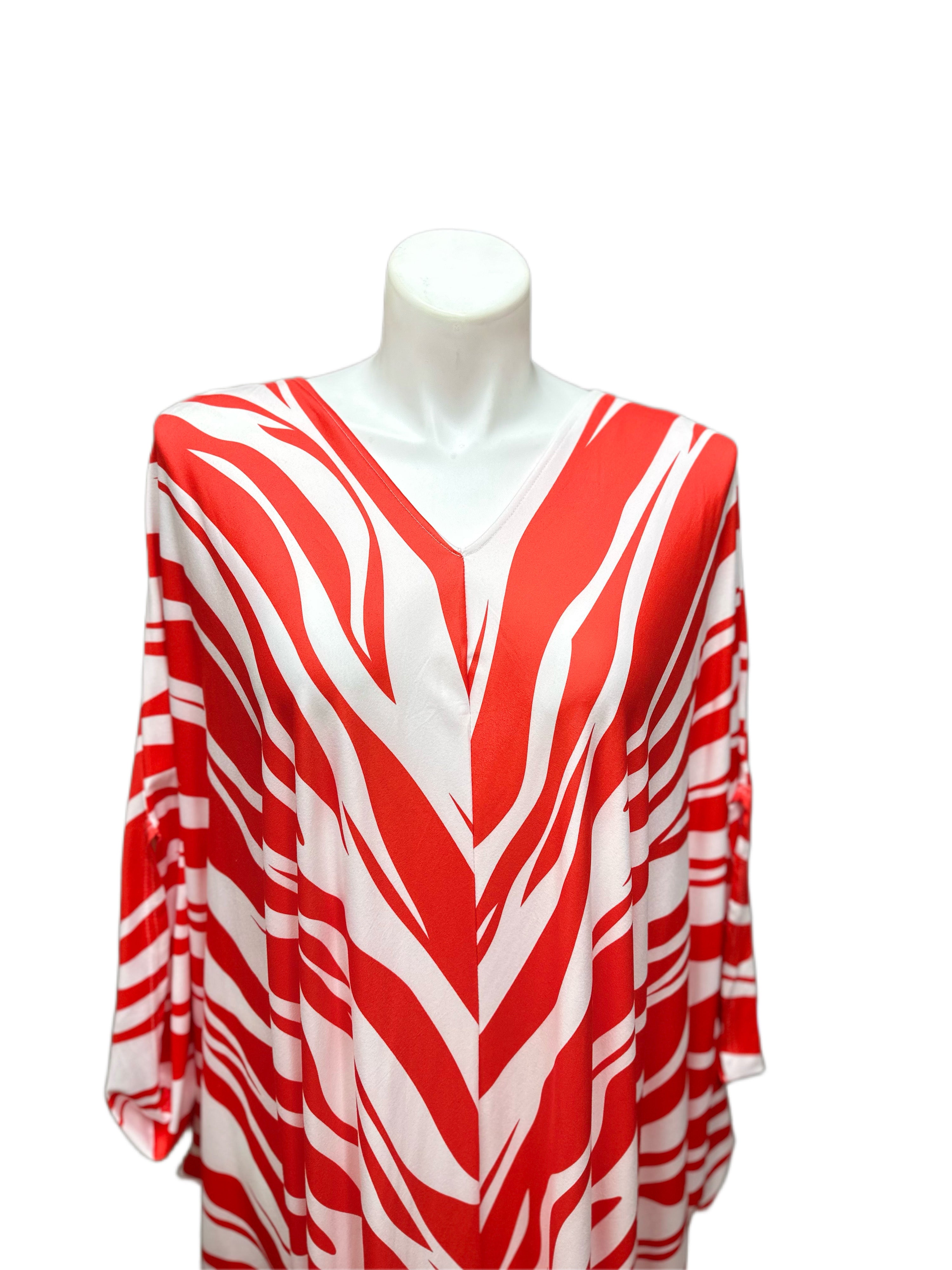 Print Dolman Sleeve Dress