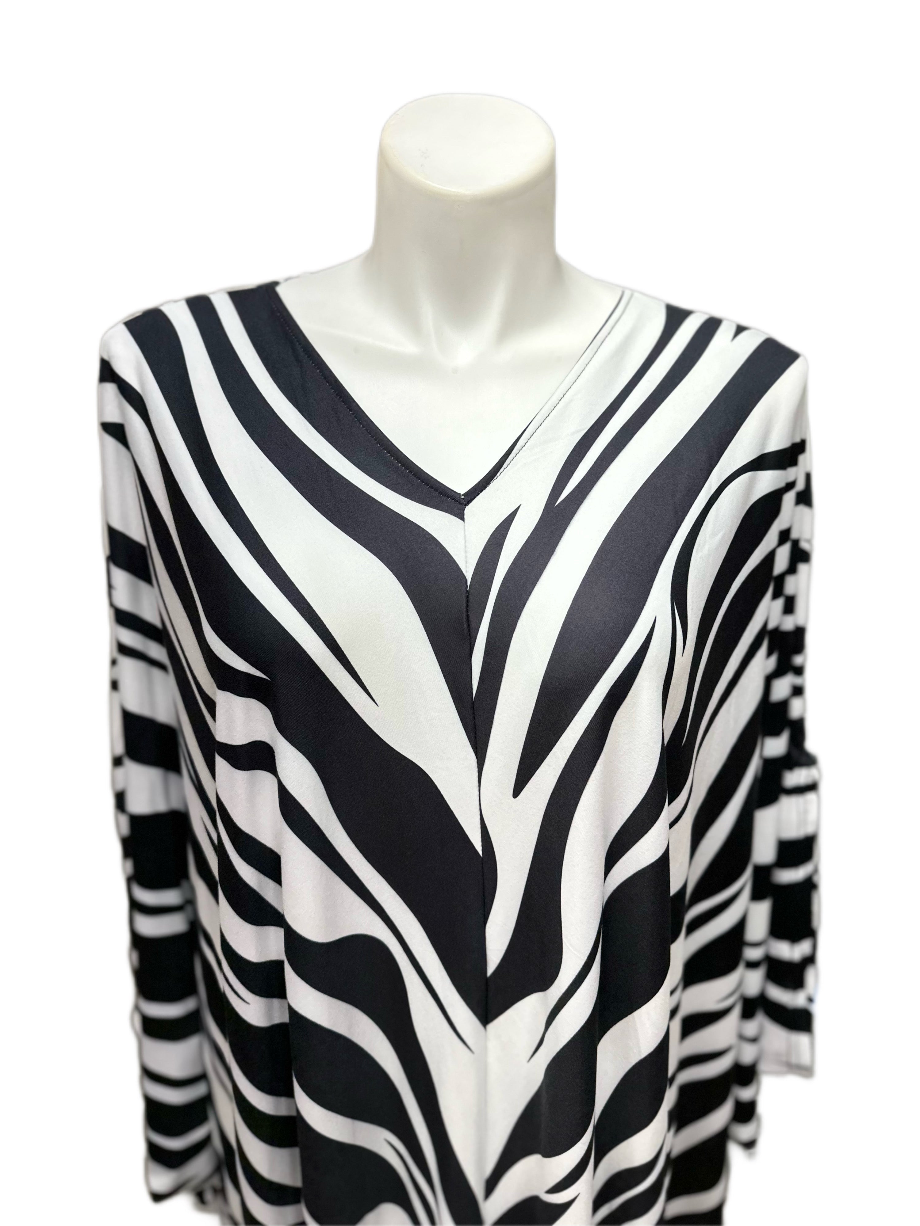 Print Dolman Sleeve Dress