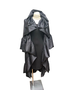 Ruffle Sleeve Open Duster