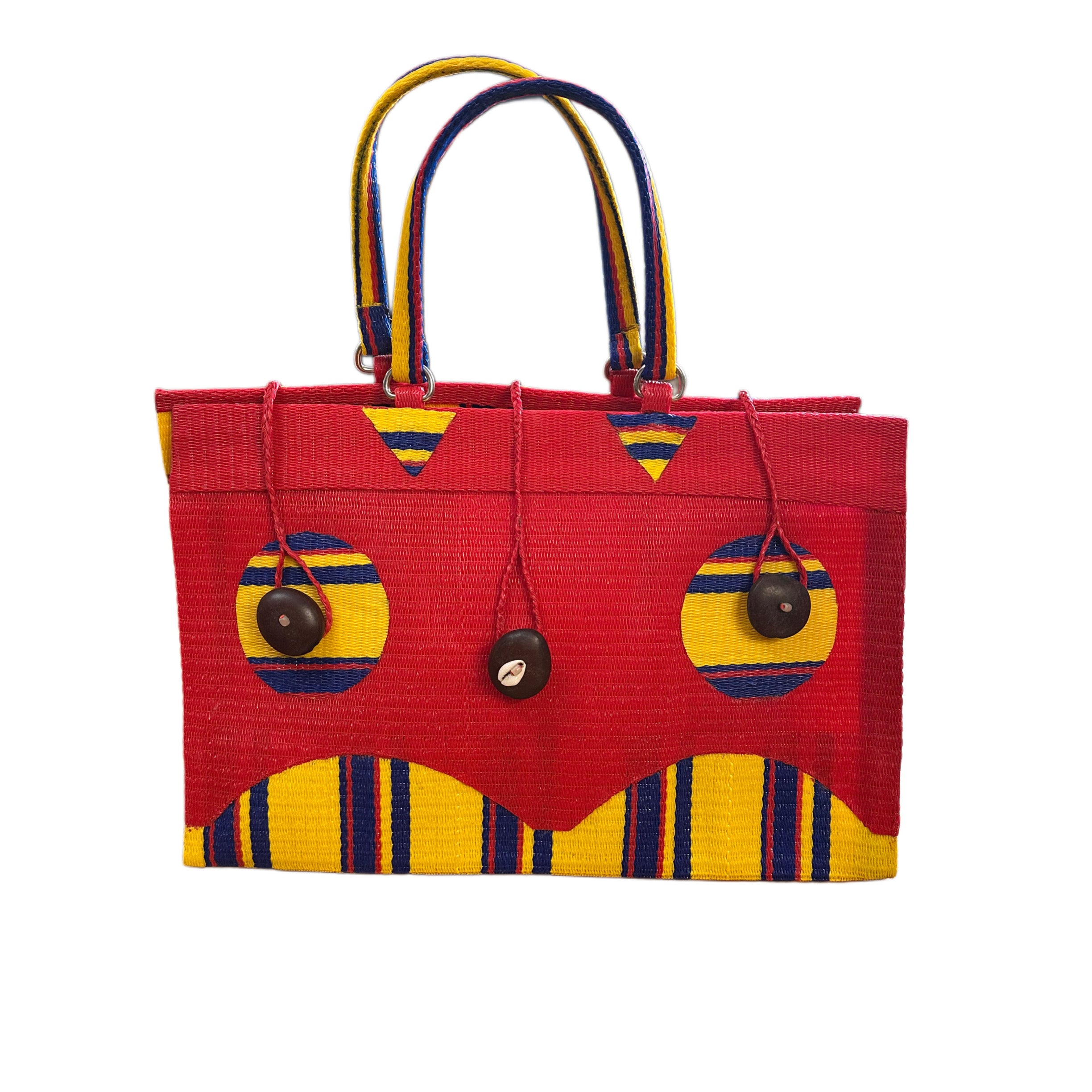 Blue & Red Recycled Tote Bag
