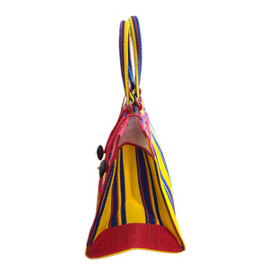 Blue & Red Recycled Tote Bag